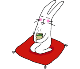 lovely funny rabbit sticker #7028823