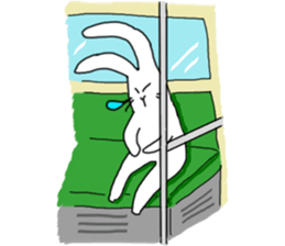 lovely funny rabbit sticker #7028825