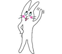 lovely funny rabbit sticker #7028827