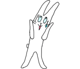 lovely funny rabbit sticker #7028828