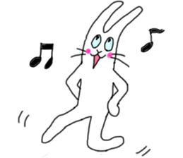 lovely funny rabbit sticker #7028829