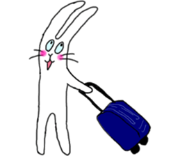 lovely funny rabbit sticker #7028830