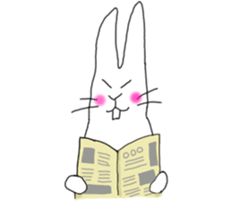 lovely funny rabbit sticker #7028831