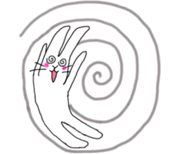 lovely funny rabbit sticker #7028834