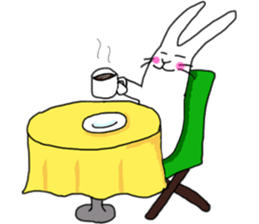 lovely funny rabbit sticker #7028835