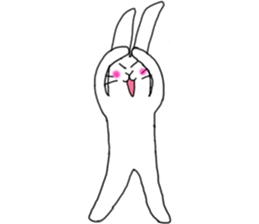 lovely funny rabbit sticker #7028836