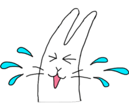 lovely funny rabbit sticker #7028838