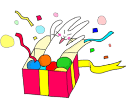 lovely funny rabbit sticker #7028839