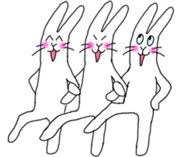 lovely funny rabbit sticker #7028841