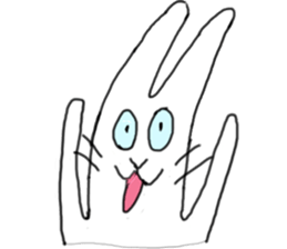 lovely funny rabbit sticker #7028843