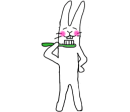 lovely funny rabbit sticker #7028844