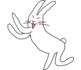 lovely funny rabbit sticker #7028845