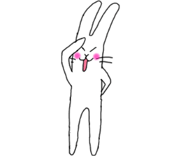 lovely funny rabbit sticker #7028846