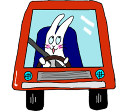 lovely funny rabbit sticker #7028847