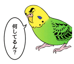 The words that a parakeet learned sticker #7030009