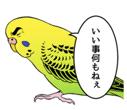 The words that a parakeet learned sticker #7030044