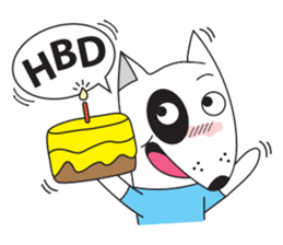 Doggy Bull Terrier sticker #7030063