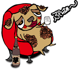 Drunk Monster -FAJIMON- sticker #7030688