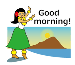 Akala is a girl in hawaii sticker #7030969