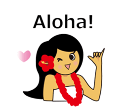 Akala is a girl in hawaii sticker #7030970