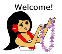 Akala is a girl in hawaii sticker #7030972