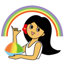 Akala is a girl in hawaii sticker #7030974