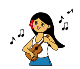 Akala is a girl in hawaii sticker #7030975