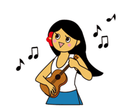 Akala is a girl in hawaii sticker #7030975