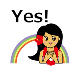 Akala is a girl in hawaii sticker #7030976