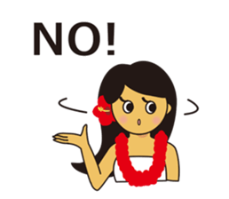 Akala is a girl in hawaii sticker #7030977