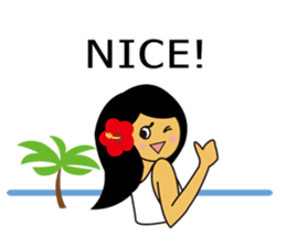 Akala is a girl in hawaii sticker #7030981