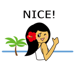 Akala is a girl in hawaii sticker #7030981