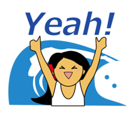 Akala is a girl in hawaii sticker #7030982