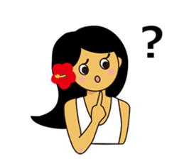 Akala is a girl in hawaii sticker #7030984