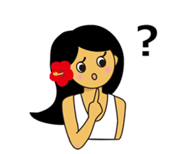 Akala is a girl in hawaii sticker #7030984