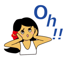 Akala is a girl in hawaii sticker #7030985