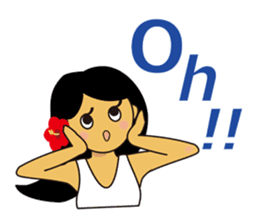 Akala is a girl in hawaii sticker #7030985