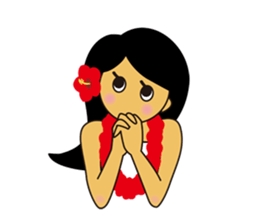 Akala is a girl in hawaii sticker #7030987