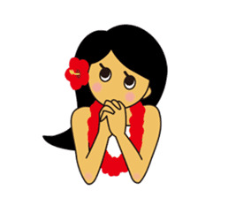 Akala is a girl in hawaii sticker #7030987