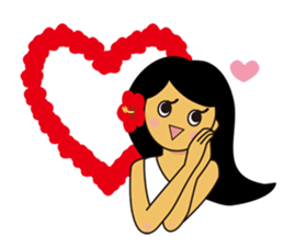 Akala is a girl in hawaii sticker #7030990