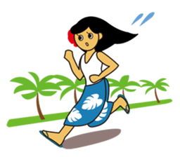 Akala is a girl in hawaii sticker #7030992