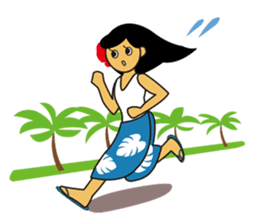 Akala is a girl in hawaii sticker #7030992