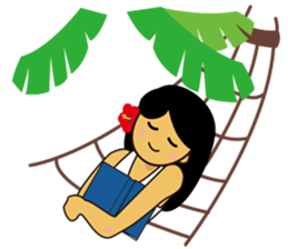 Akala is a girl in hawaii sticker #7030993