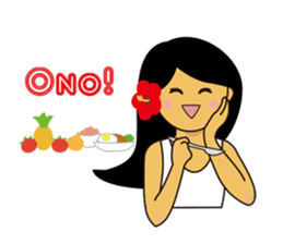 Akala is a girl in hawaii sticker #7030995