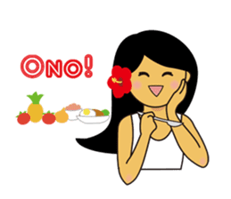 Akala is a girl in hawaii sticker #7030995