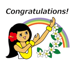 Akala is a girl in hawaii sticker #7030999