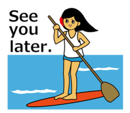 Akala is a girl in hawaii sticker #7031002