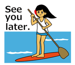 Akala is a girl in hawaii sticker #7031002