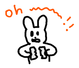 Response rabbit! sticker #7031129