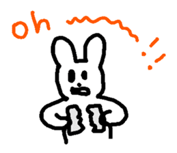 Response rabbit! sticker #7031129